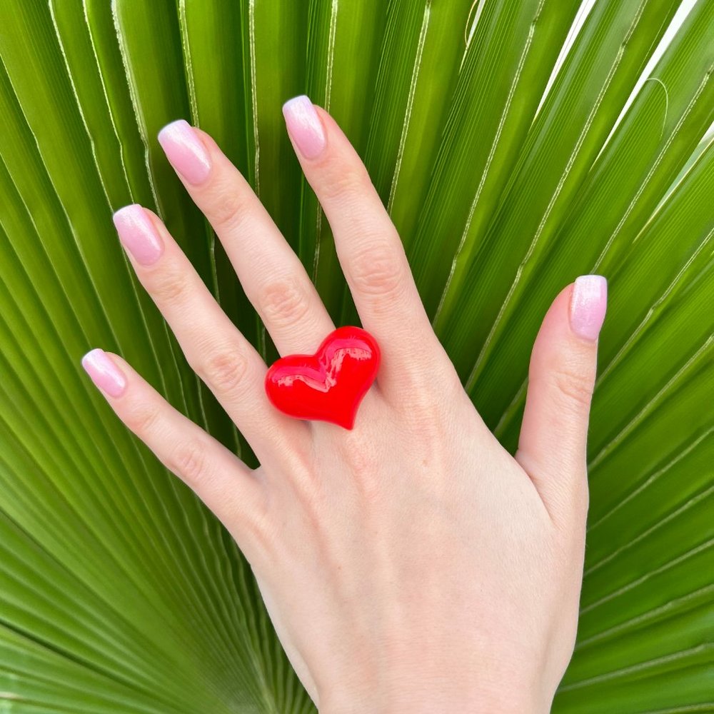 Acrylic ring "HEART"❤️ - Picture 4 of 4